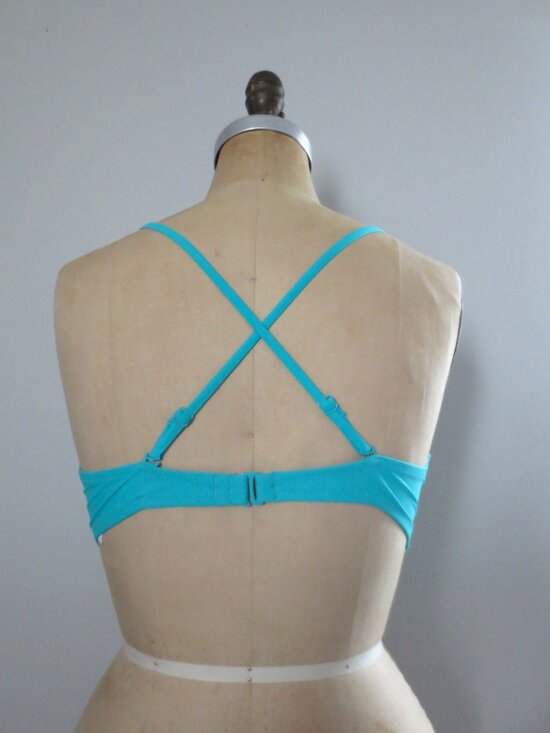 Old Navy 4-Way Convertible Teal Blue Bikini Top - NWOT - Picture 7 of 13